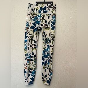 RBX Blue and Green Leaf Print Leggings